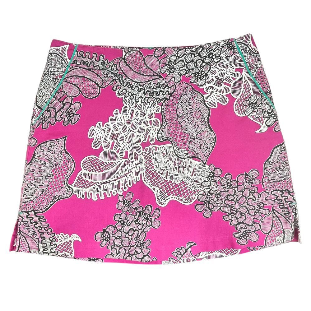 Lady‎ Hagen Women's Size 8 Bright Pink Floral Golf Skort